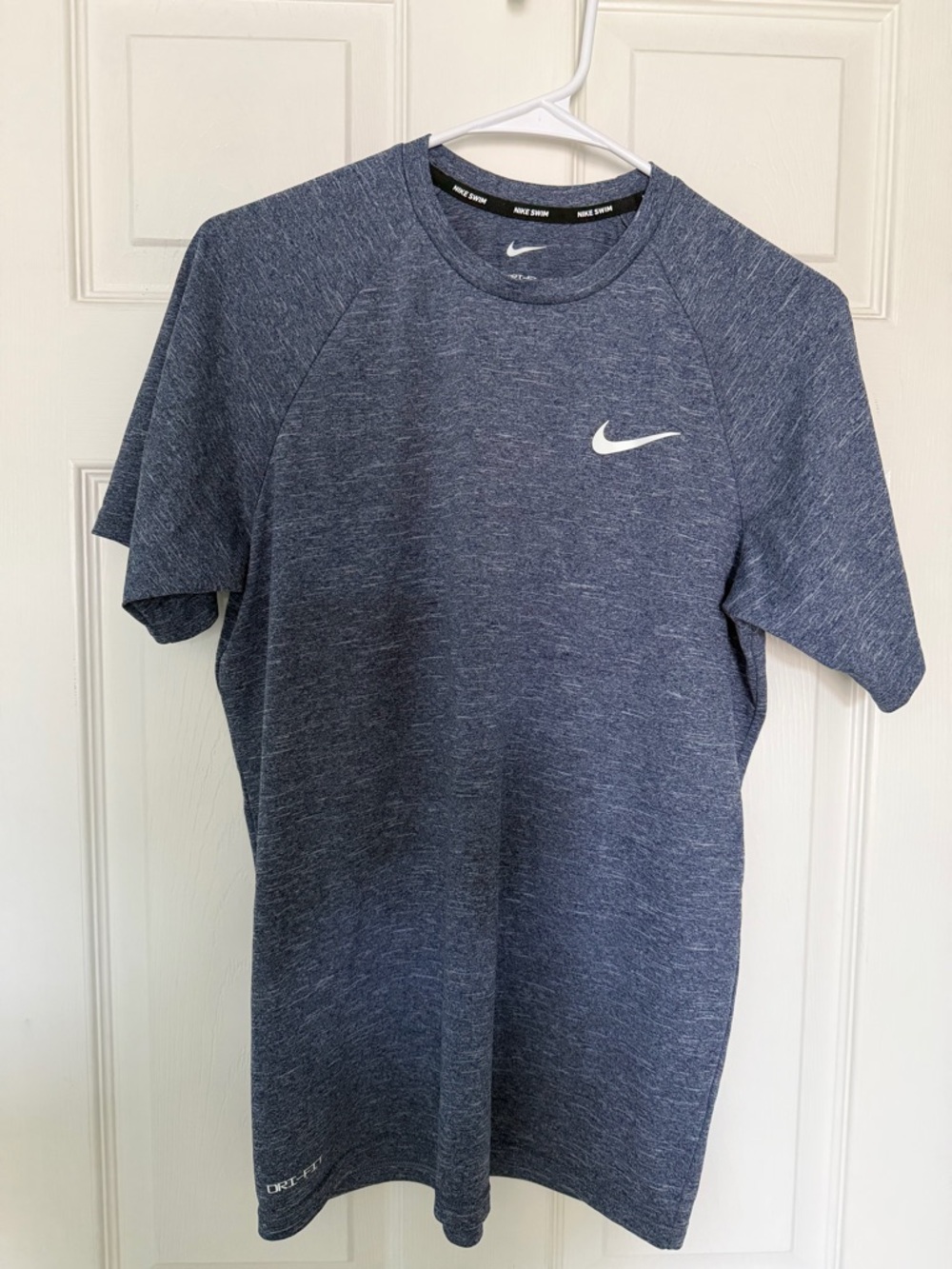 Nike Men’s Dri-FIT SPF 40 Small Heathered Navy Short-Sleeve Tee